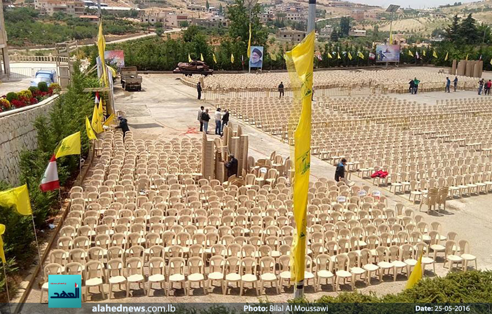 استكمال تحضيرات مهرجان 25 أيار عيد المقاومة والتحرير في النبي شيت -البقاع/تصوير: بلال الموسوي